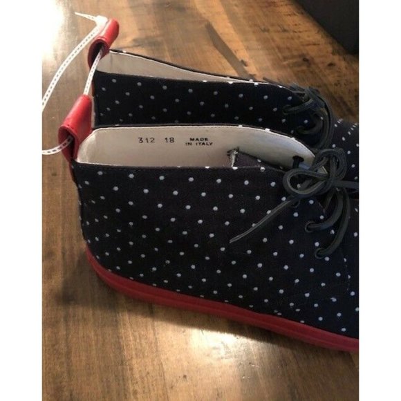 NWT $275 DEL TORO ALTO SUNBRELLA LEATHER DOT HIGH TOP CHUKKA SNEAKER US SIZE 18 - Picture 7 of 7